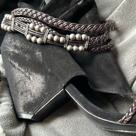 ASH Rocker Vibe wedges in black - Picture 8 of 11